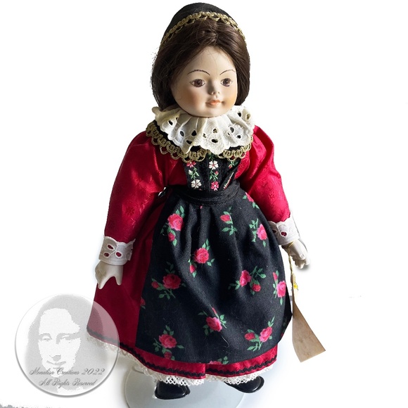 Porcelain Doll by Sweet Heart Doll Factory West Germany Limited Edition Rare - Picture 1 of 13